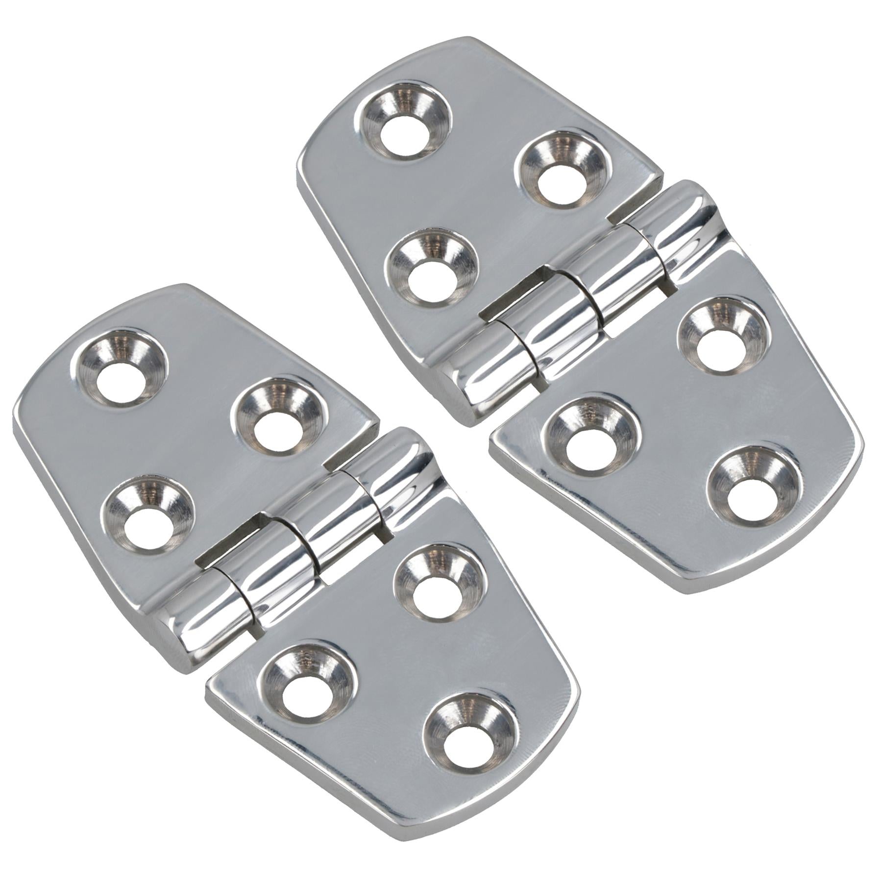 Polished Door Hinge Stainless Steel 76mm x 38mm 316 Marine Cabin Hatch