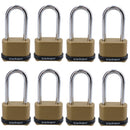 4 Digit Long Hardened Shackle Combination Padlock Security Lock Secure