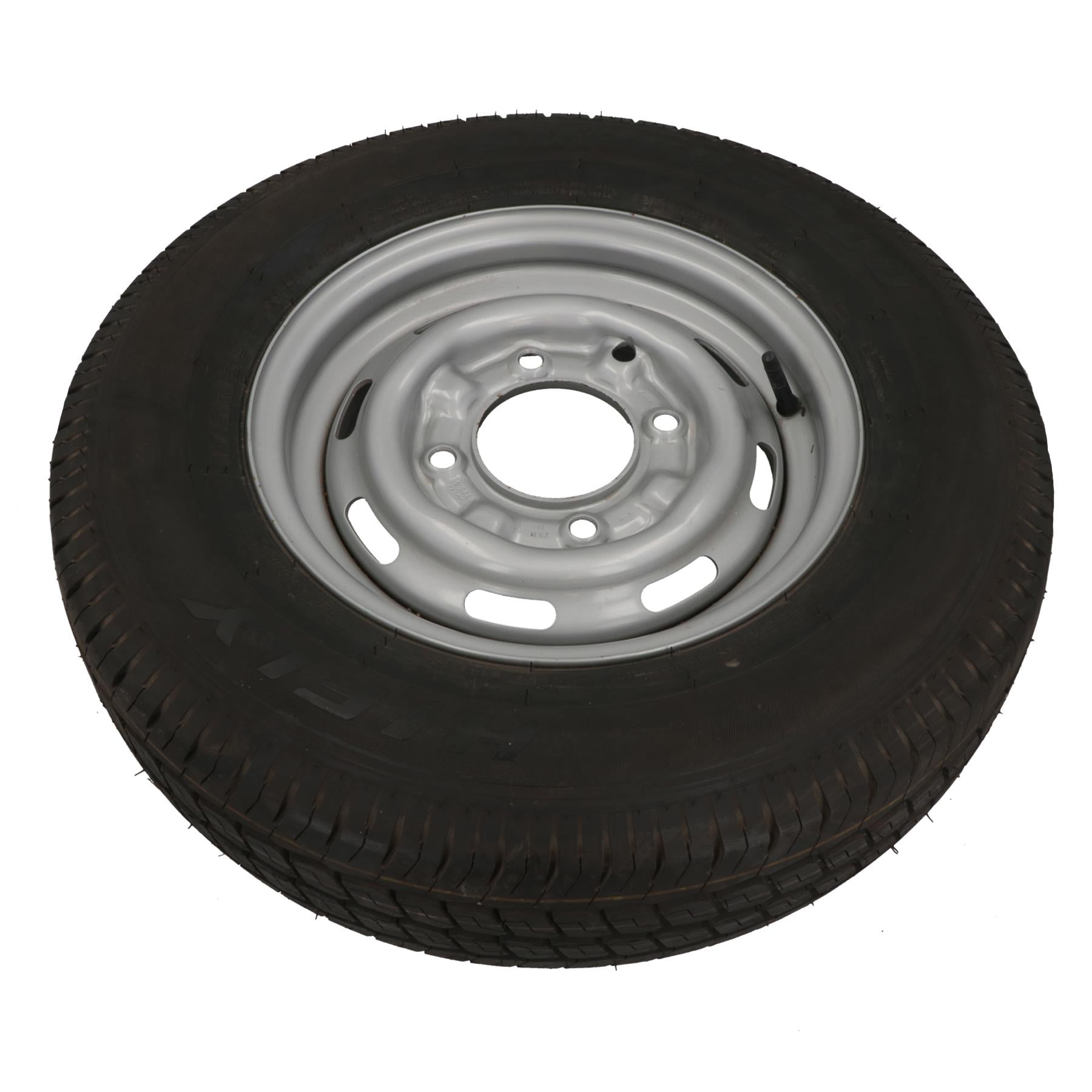 Trailer Wheel & Tyre 175R13 4 Stud 5.5in PCD 95mm Centre Hole 139.7mm PCD
