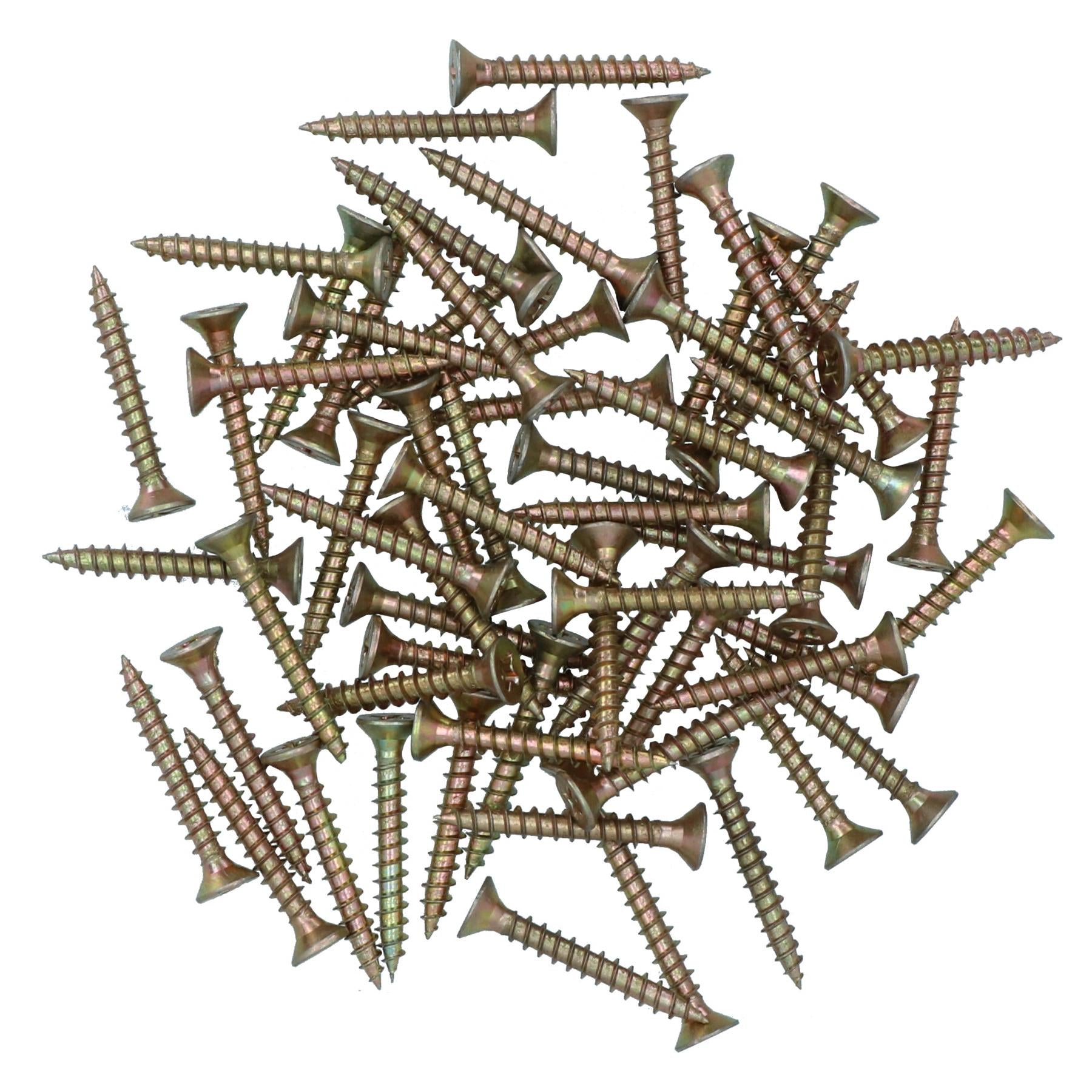 Countersunk Multi Purpose Chipboard Wood Timber Screws 30mm Long Pozi