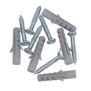 4mm x 25mm PZ2 Countersunk Wood Screws Fasteners with Raw Plugs