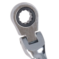 MM Metric Flexible Combination Ratchet Spanner Wrench Bi-Hex 12 Sided 72 Teeth