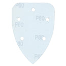 50 x Hook And Loop Detail Sanding Pads Discs 140mm Triangular 60 Grit Coarse