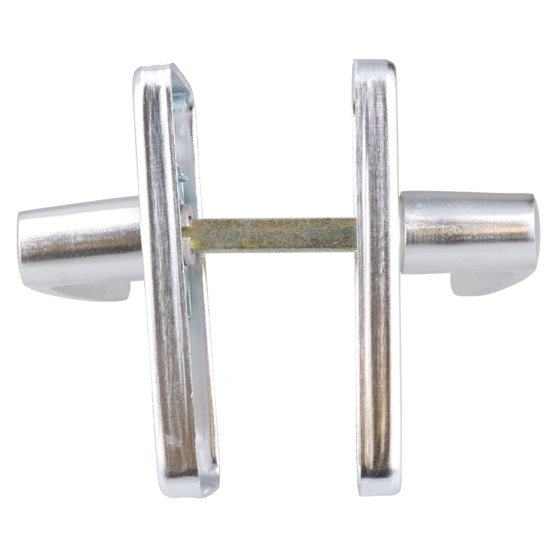Aluminium Door Handle Straight Lever Internal Latch Spring Loaded With Fixings