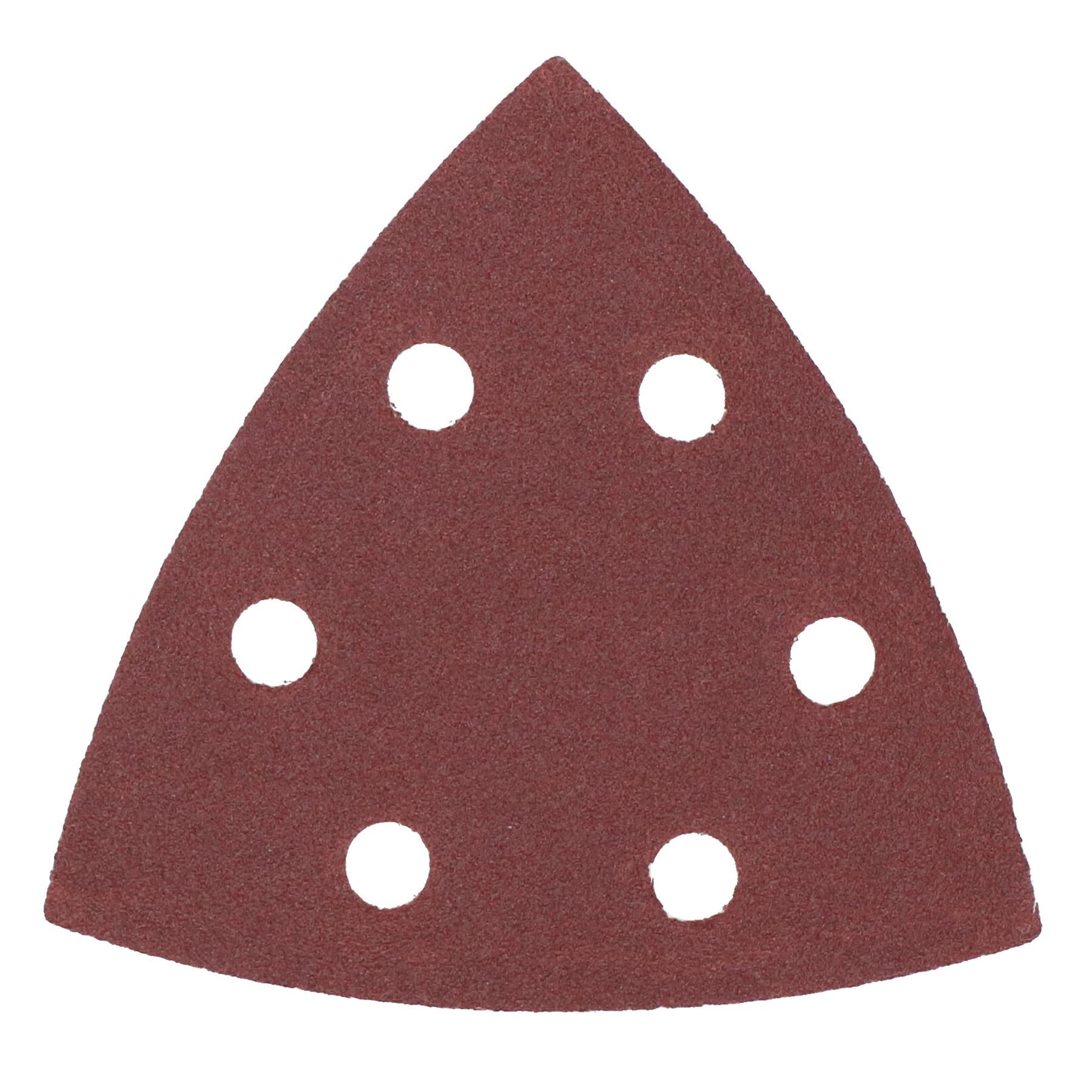 Hook Loop Delta Sanding Abrasive Discs Pads 93mm Triangle 120 Grit Fine 25pc
