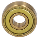 8pk Gold Precision Skateboard Bearings ABEC 7 Low Friction & Maintenance Free