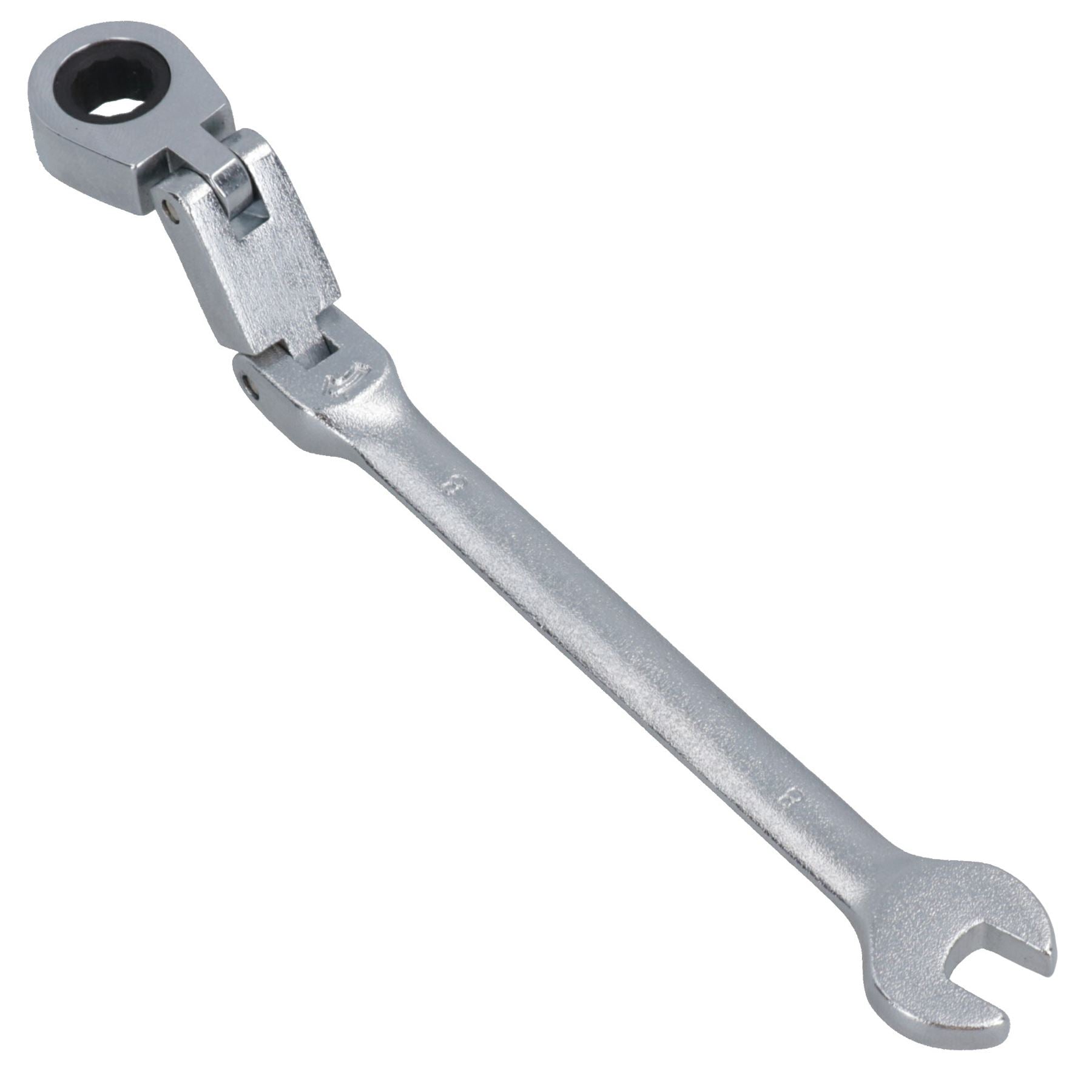 Metric Double Jointed Flexi Ratchet Combination Spanner Wrench 72 Teeth