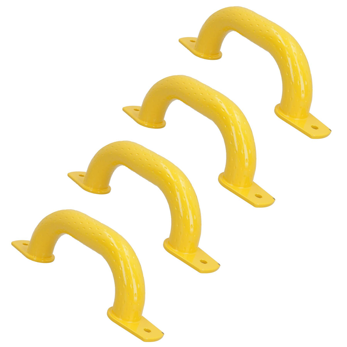 250mm Steel Safety Grab Pull Handle For Trailers Trucks Yellow Coated Finish