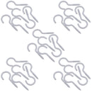 Screw Hook Fasteners Hangers White Plastic Finish 16mm Dia 50mm length