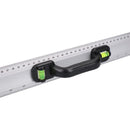 40" (1m) Aluminium Ruler With Handles + Spirit Level Metric Imperial Egde Scale