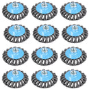 4" Twist Knot Bevel Wire Brush Rust Paint Removal for 4-1/2” Angle Grinders
