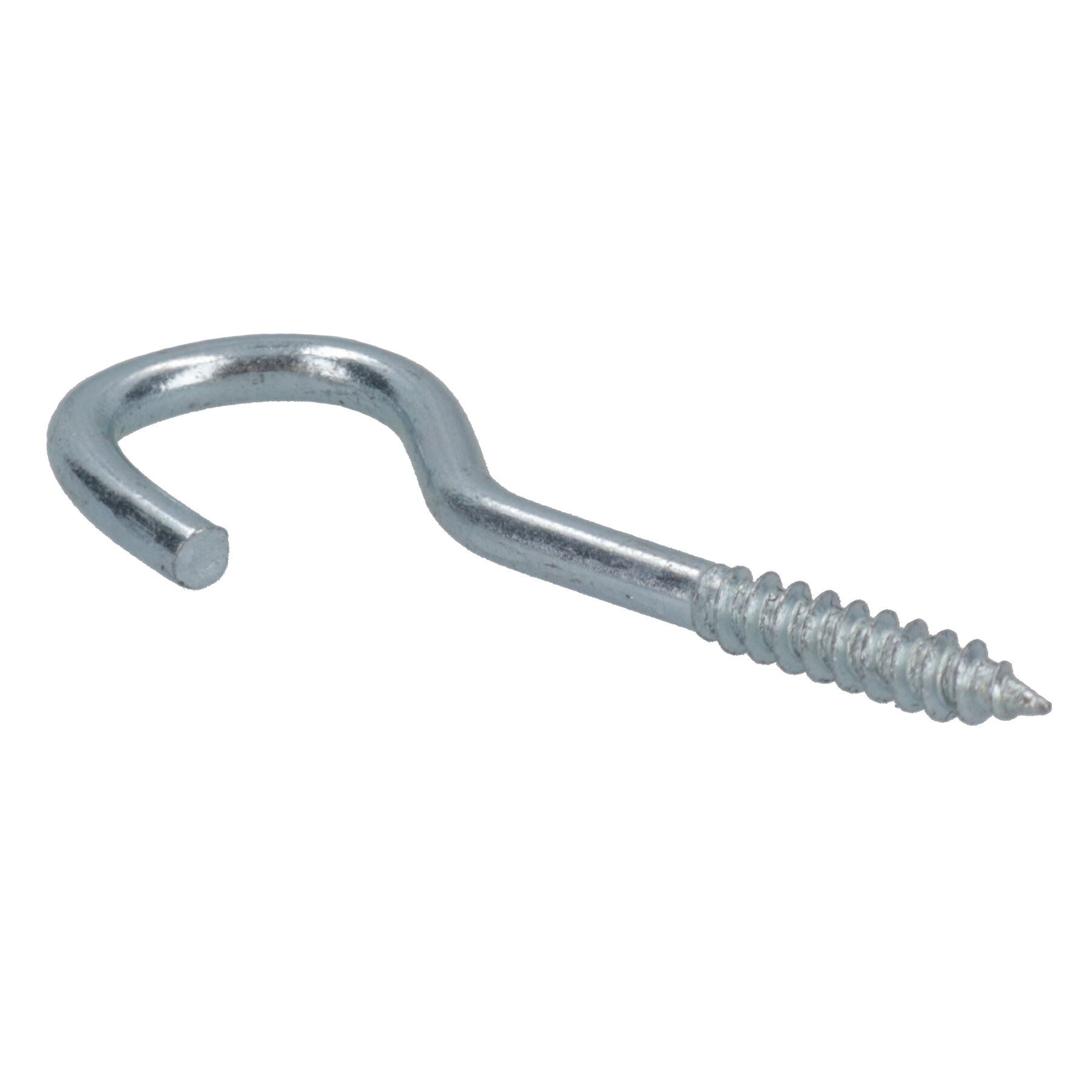 Screw Hook Fasteners Hangers Zinc Coated Finish 12mm Dia 45mm length