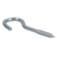 Screw Hook Fasteners Hangers Zinc Coated Finish 12mm Dia 45mm length