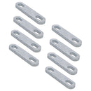 M12 U-Bolt Plate 61mm to 85mm Internal Width Thick Galvanised N-Bolt Backing