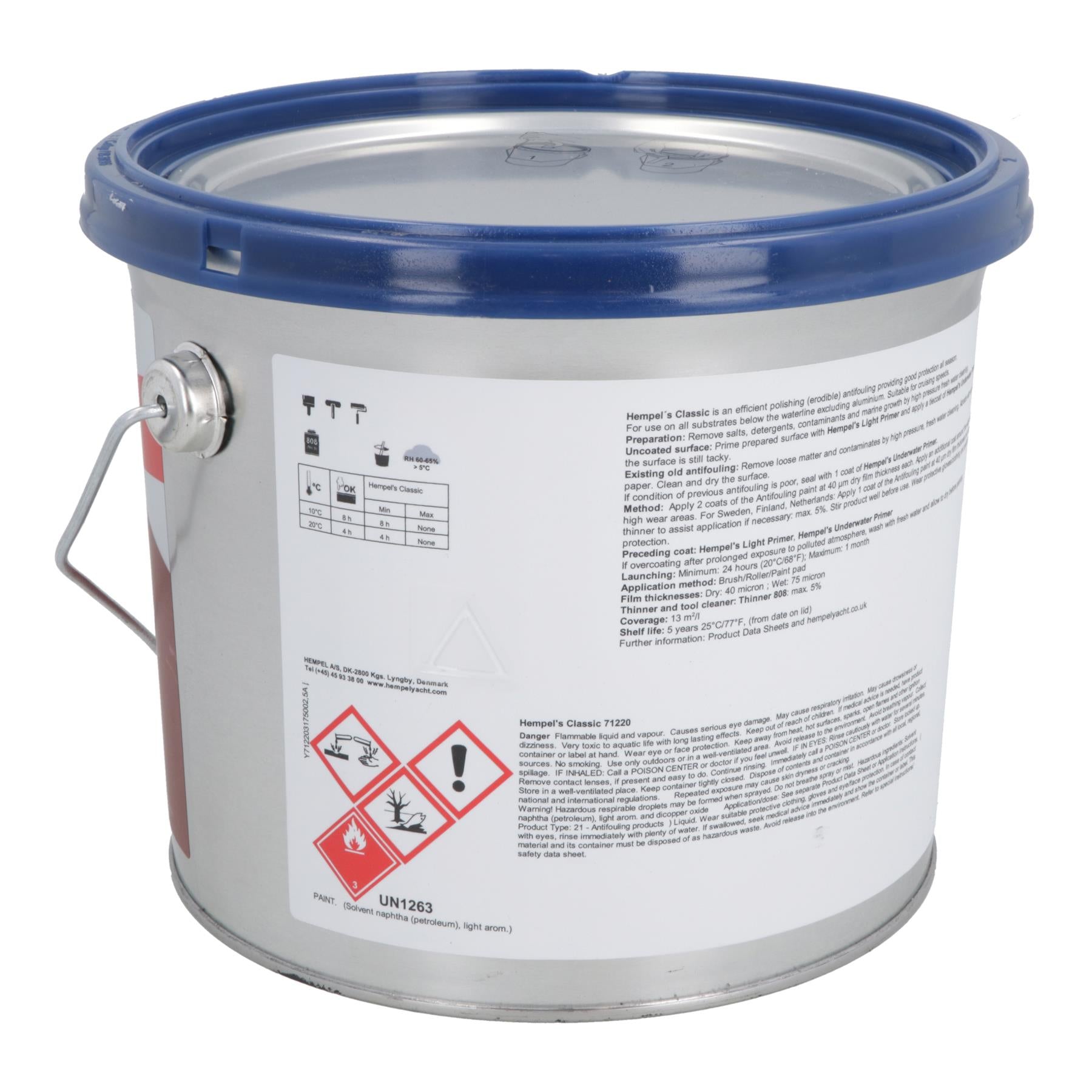 Hempel Classic Antifoul 2.5L Boat Antifouling Marine Paint