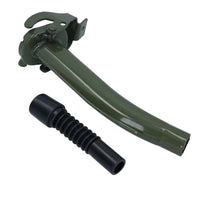 20 Ltr Metal Fuel Jerry Can Holder Storage Container + Flexible Fuel Spout Pourer