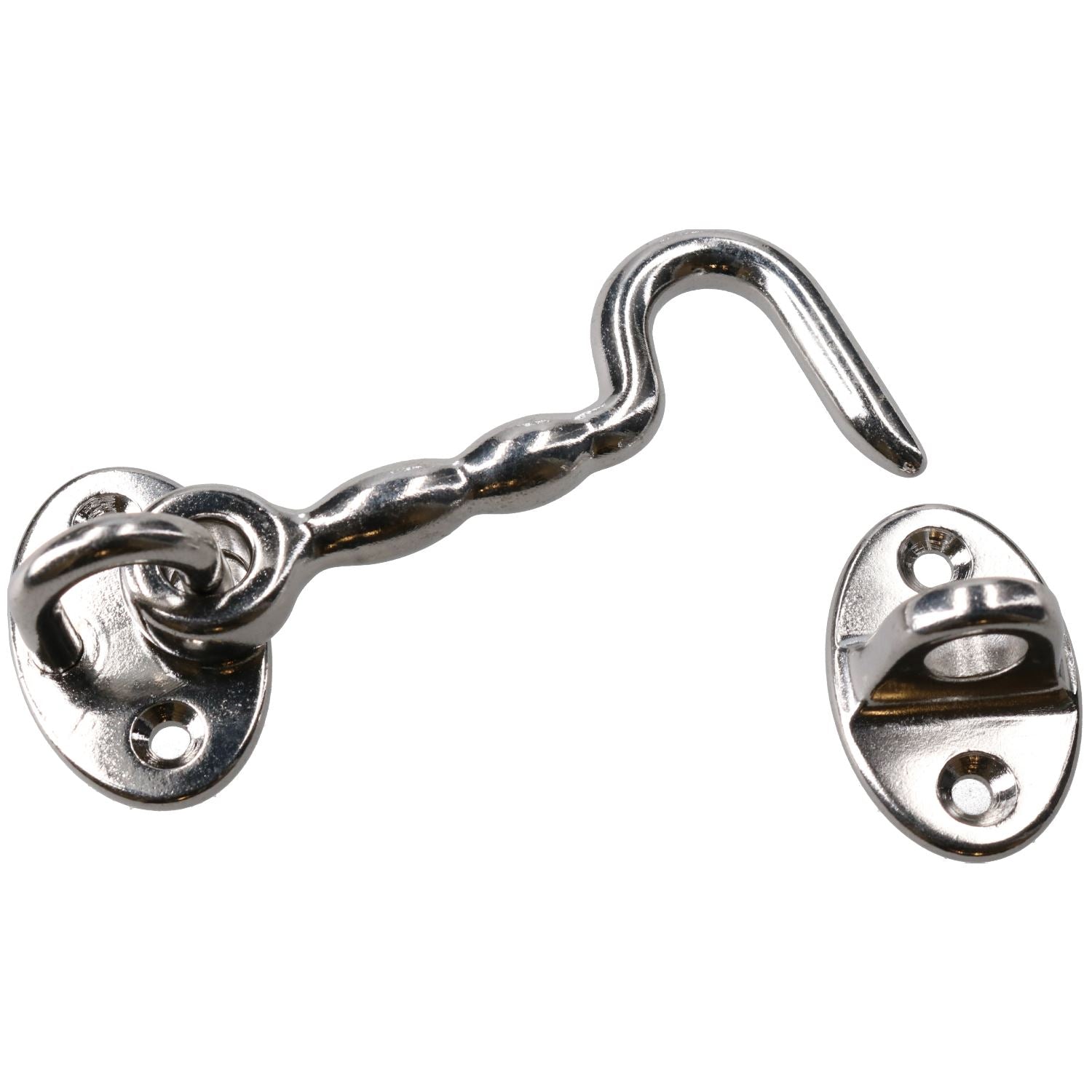 3" Door Hook & Eye Window Stay Rod Marine Grade Stainless Steel
