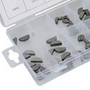 Metric Woodruff Drive Shaft Camshaft Crank Gearbox Half Moon Key Assortment 80pc