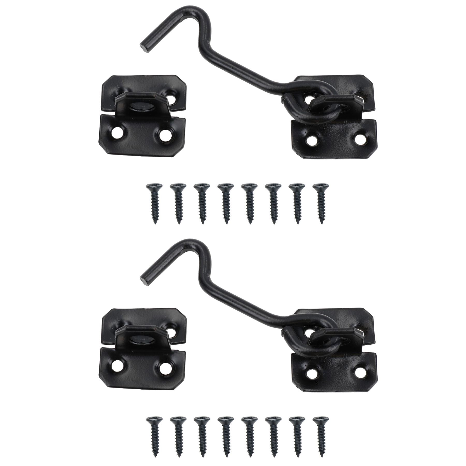 4” Cabin Hook Eye Latch Lock Catch Hold Back For Sheds Gates Hatches