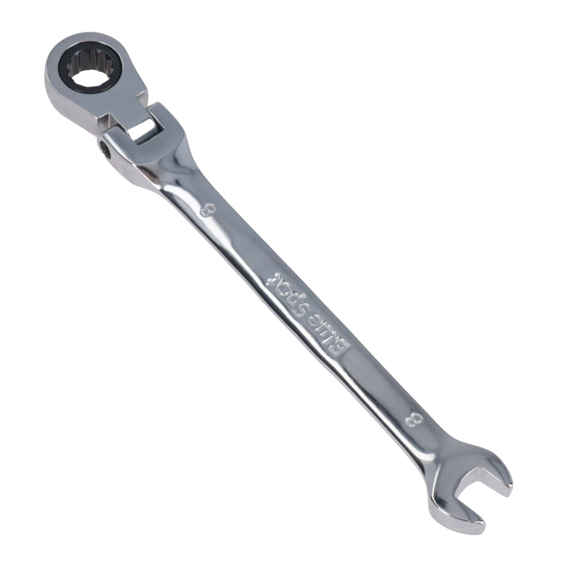 MM Metric Flexible Combination Ratchet Spanner Wrench Bi-Hex 12 Sided 72 Teeth