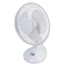 9” Oscillating Desk fan Portable Tilting Head Cooling 2 Speed Silent UK Plug