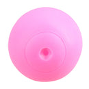 Pink Squeaky Smiley Face Vinyl Dog Ball Play Pet Toy Fetch Play Squeaky Chase
