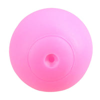 Pink Squeaky Smiley Face Vinyl Dog Ball Play Pet Toy Fetch Play Squeaky Chase