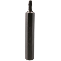 T20 – T60 Torx Star Male Bits With 10mm Shank 30mm or 75mm Length