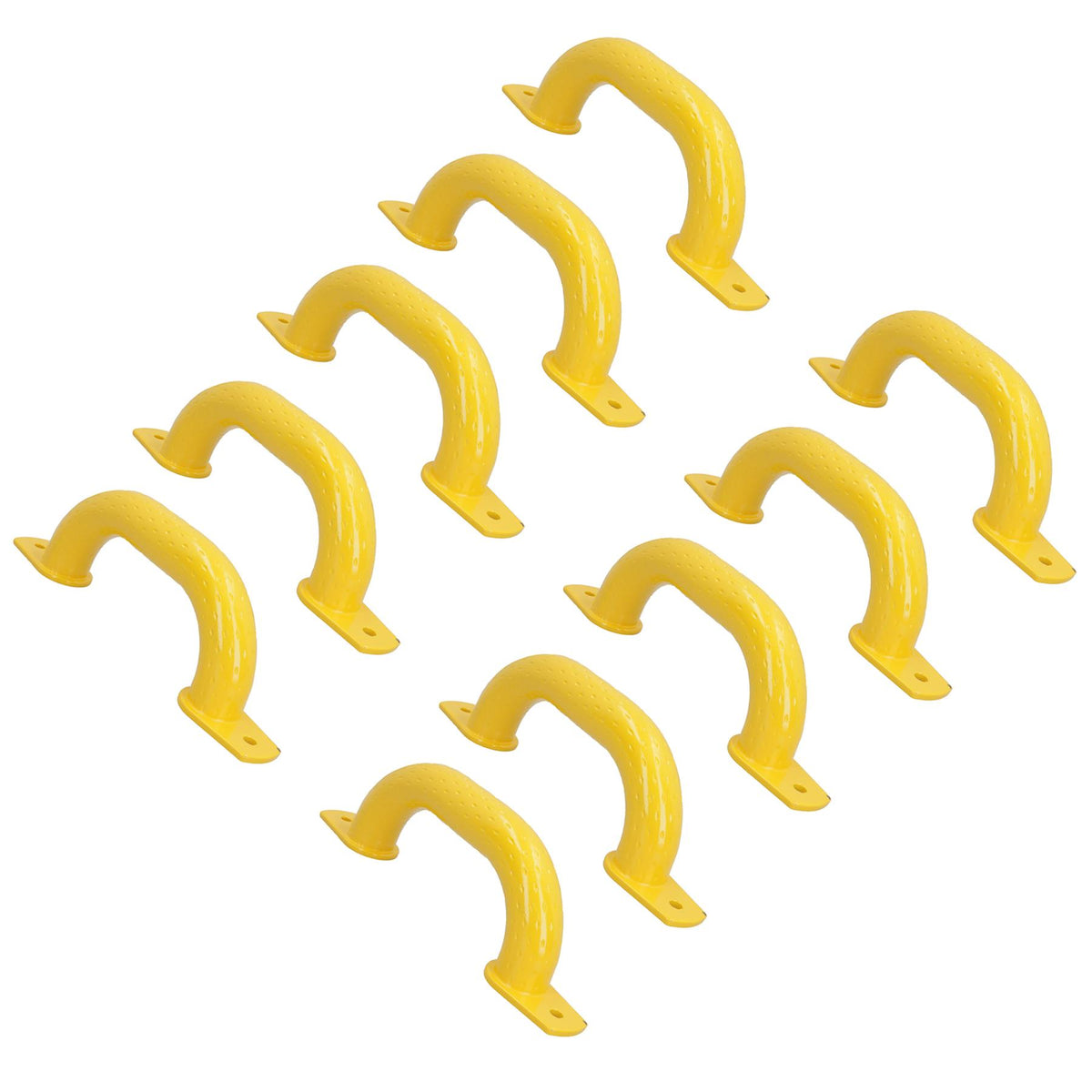 250mm Steel Safety Grab Pull Handle For Trailers Trucks Yellow Coated Finish
