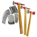 Auto body Repair Kit Panel Beating Hickory Hammers Dollies Shrinking 7pc AN021