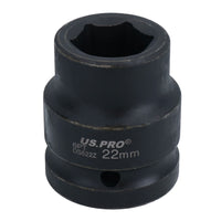 Metric Shallow Impact Impacted European Style Socket 3/4" Drive 6 Sided