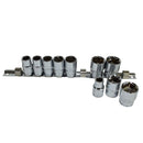 Imperial AF Socket Set SAE Inch Sockets Extensions Ratchets 1/4"dr 3/8"dr 1/2"dr Tool Bag