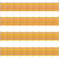 10 Pole Windbreak Beach Shelter 1.5m by 6.1m Screen Privacy Yellow Stripe