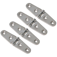 Polished Door Strap Hinge Stainless Steel 27mm x 103mm 316 Marine Cabin
