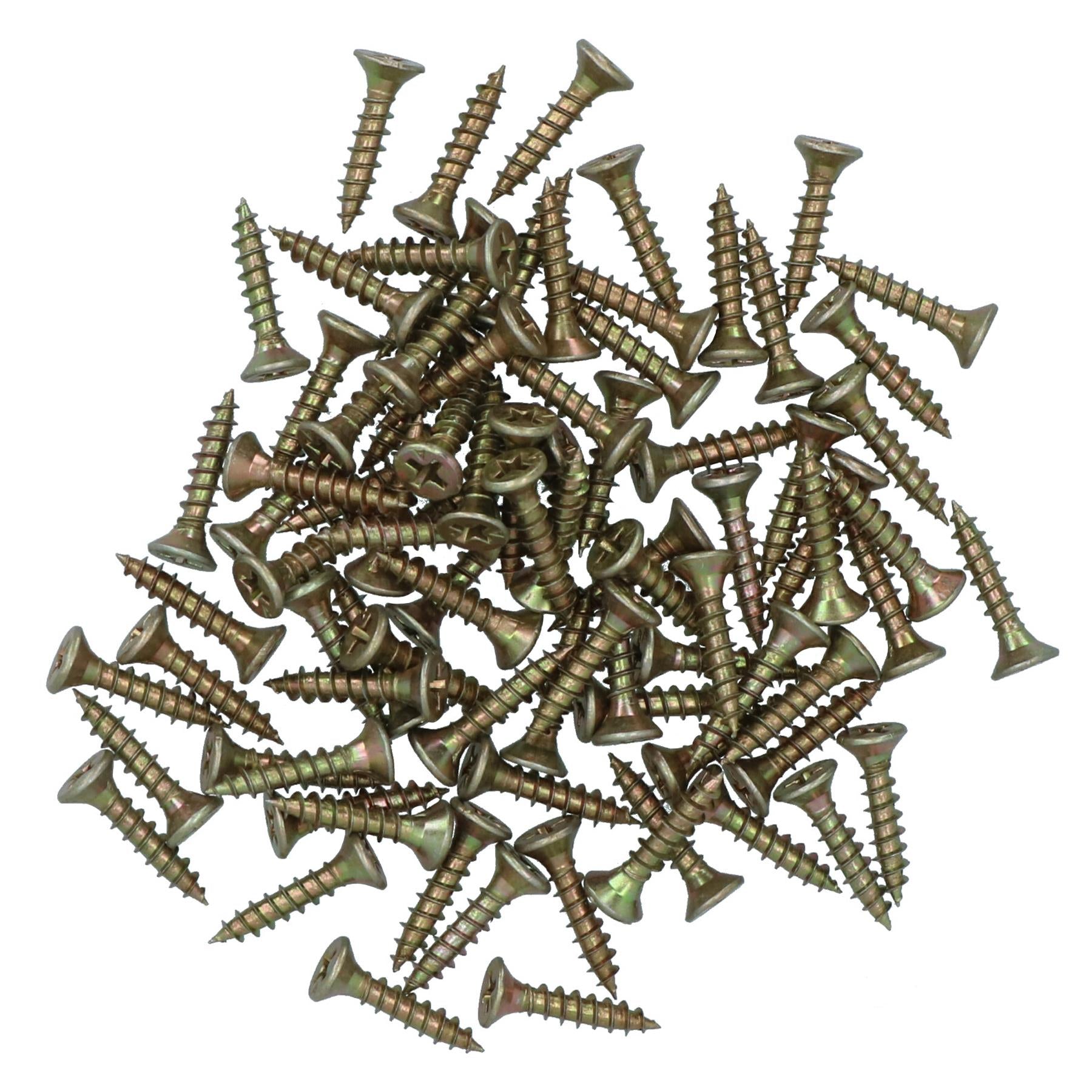 Countersunk Multi Purpose Chipboard Wood Timber Screws 20mm Long Pozi