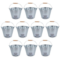 5L or 12L Galvanised Steel Metal Bucket Pail Water Coal Fire Greenhouse Garden