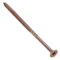 Countersunk Wood Screws 5.0 x 100mm Serrated Edge Prevent Splitting PZ2