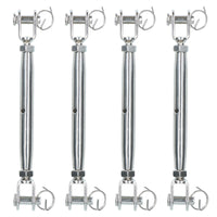 Rigging Screw 8mm Jaw to Jaw Turnbuckle Straining Marine Grade 316 Stainless