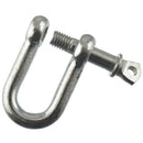 D Shackle Dee Link M6 - M12 Galvanised Steel Lifting Towing Rigging Pin Loop
