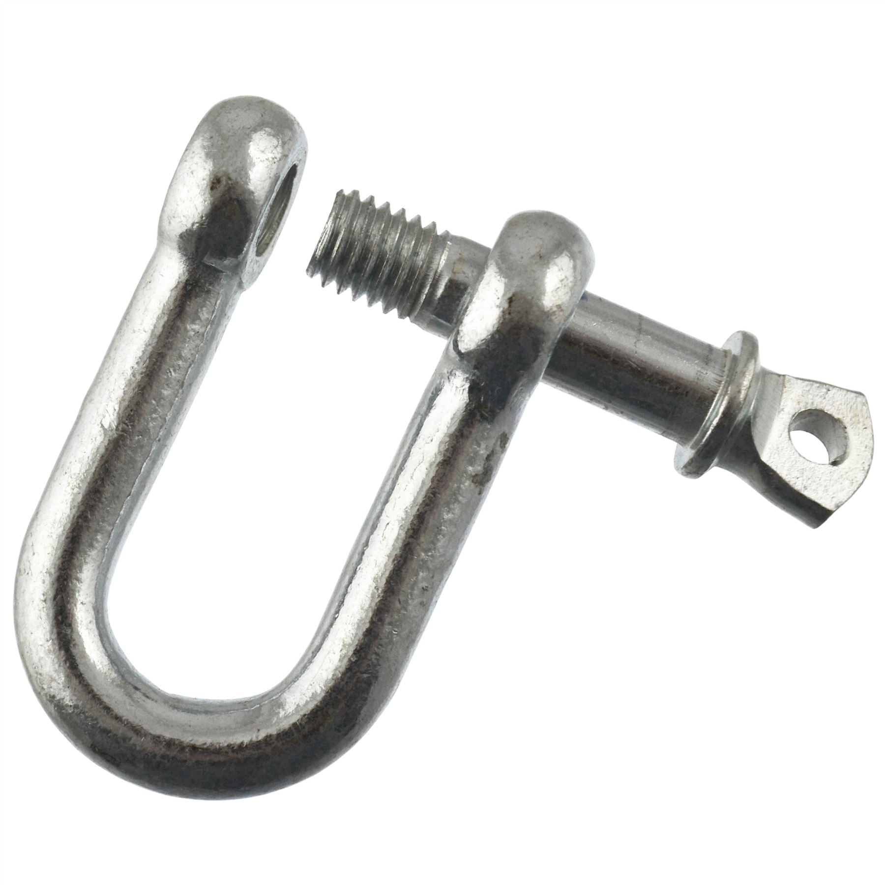 D Shackle Dee Link M6 - M12 Galvanised Steel Lifting Towing Rigging Pin Loop