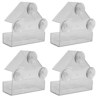 Hanging Window Wild Bird Feeder Table Clear Viewing Perspex with 3 Suction Pads