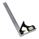12" / 300mm Engineers Square Adjustable Combination Set Square + Spirit Level