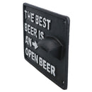 The Best Beer Bottle Opener Cast Iron Sign Gift Garage Shed Bar Man Cave Plaque