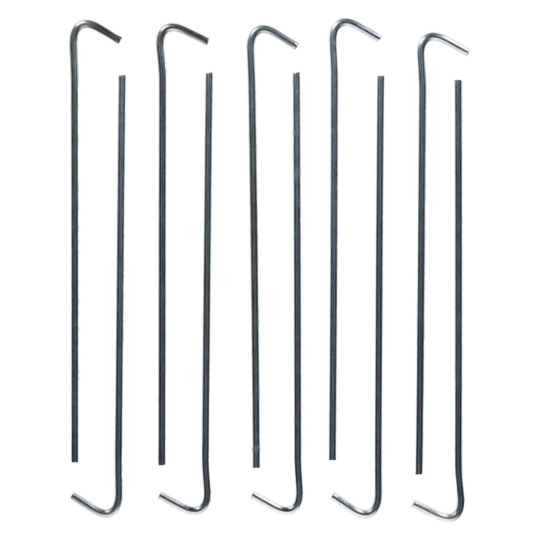 Heavy Duty Galvanised Steel Metal tent Pegs Fasteners For Camping Tents 20pc