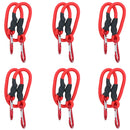 24” 60cm Bungee Rope with Carabiner Clips Cords Elastic Tie Down Fasteners