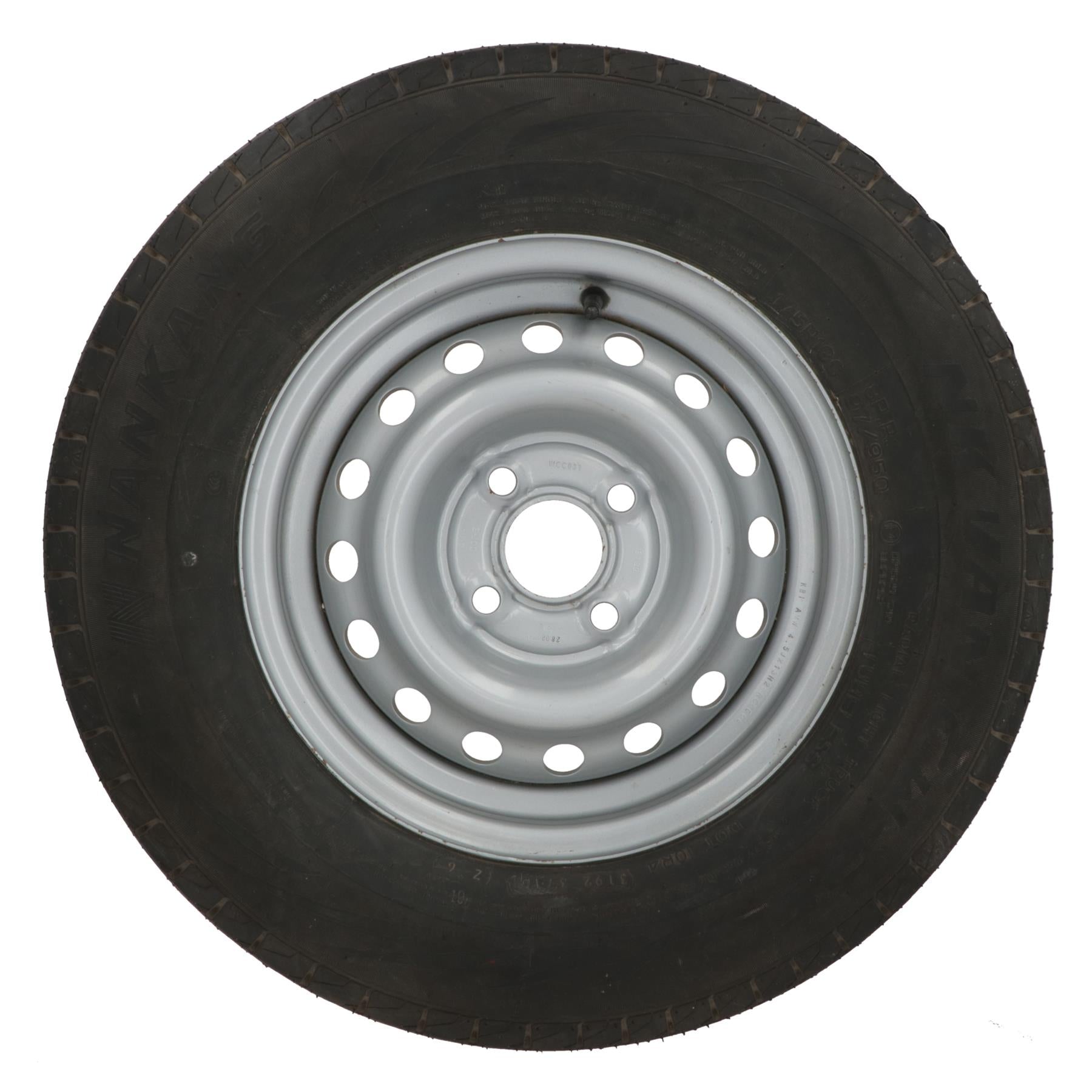 Trailer Wheel & Tyre 175R13 4 Stud 100mm PCD 57mm Centre Hole