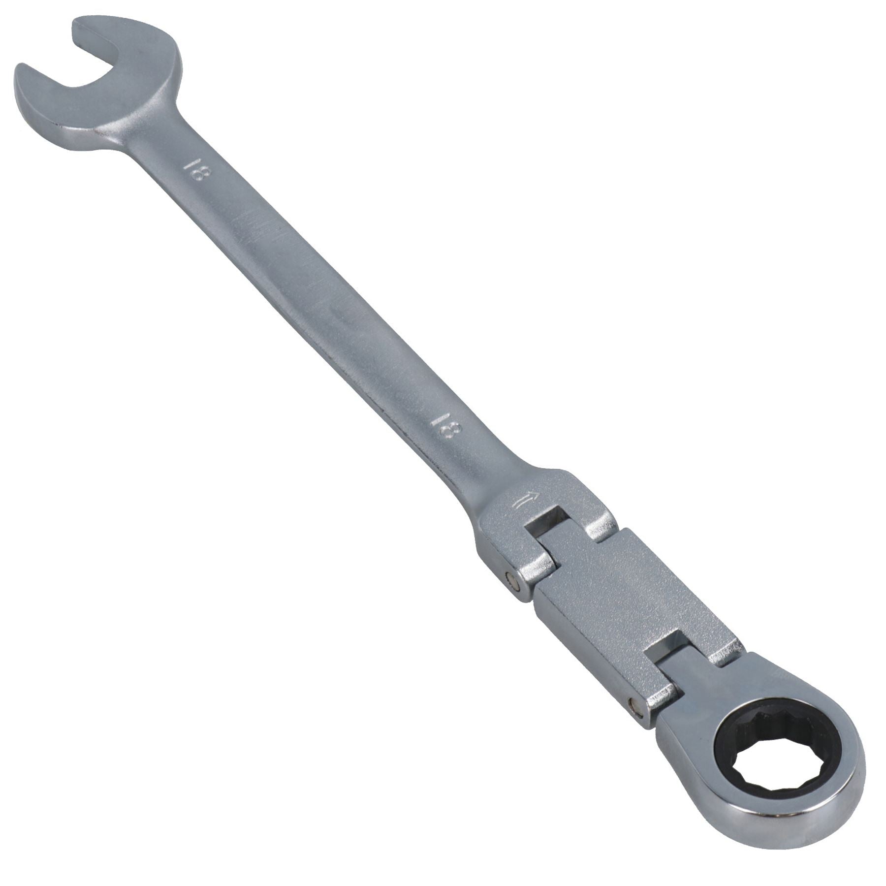 Metric Double Jointed Flexi Ratchet Combination Spanner Wrench 72 Teeth