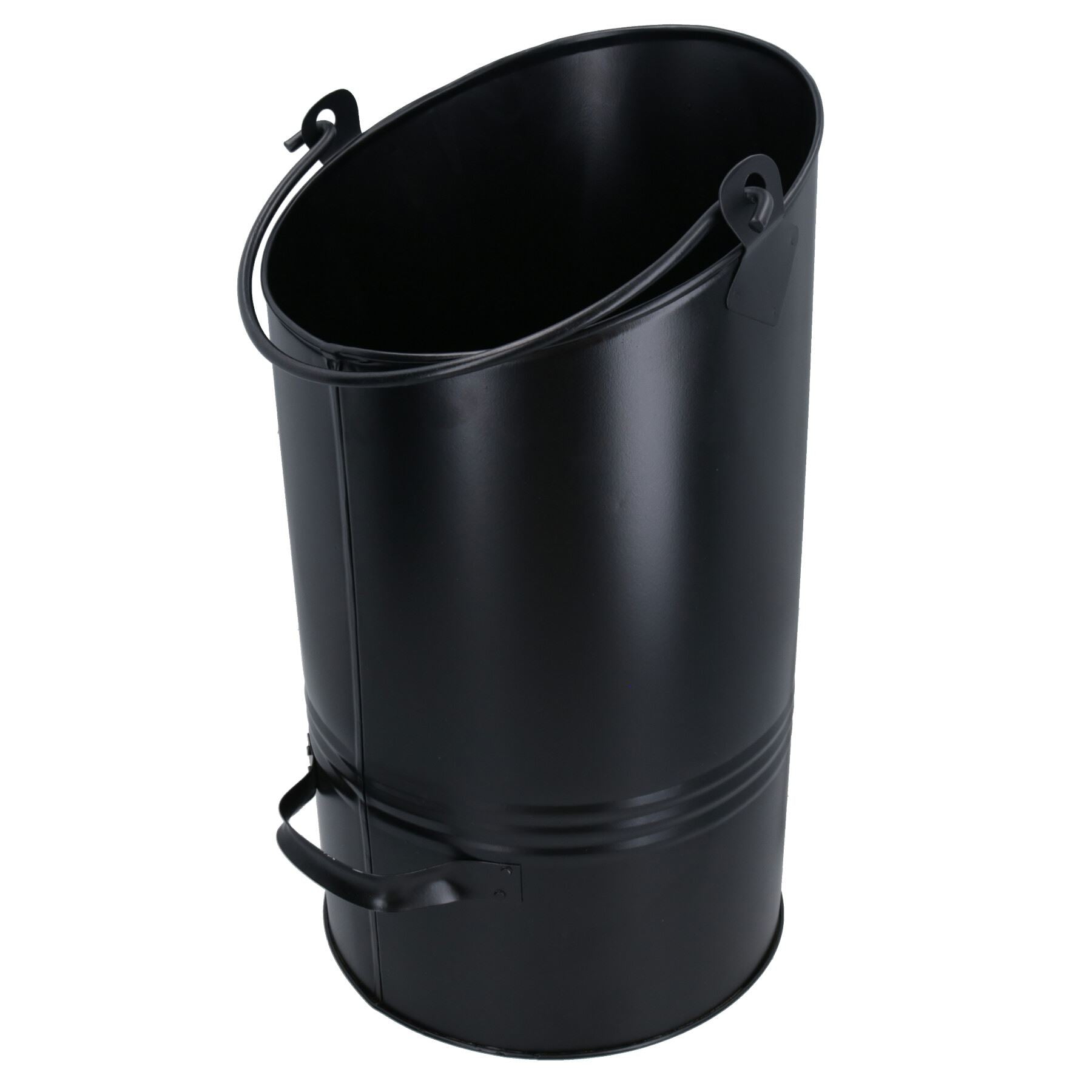 Eclipse Coal Hod Black Metal Ash Tidy Bin Coal Carrier Fire Log Burner Kindling