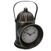 Railway Lamp Clock Industrial Style Mantel Engine Retro Home Decor Gift Metal