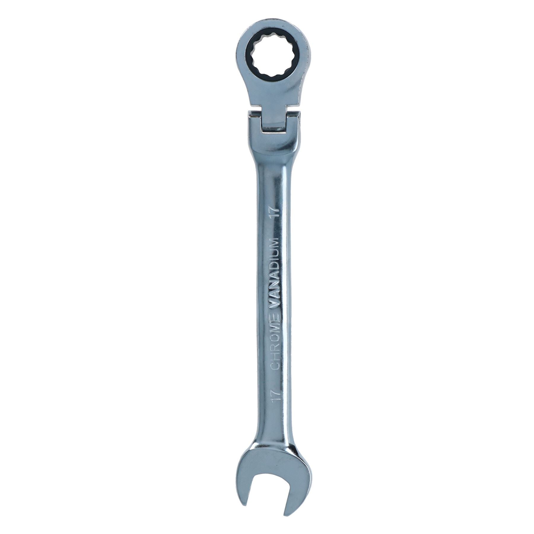 MM Metric Flexible Combination Ratchet Spanner Wrench Bi-Hex 12 Sided 72 Teeth